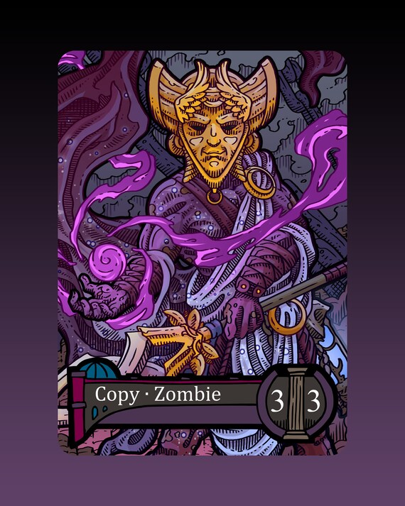 Copy Zombie - Custom Token for Magic the Gathering Anikthea - Etsy