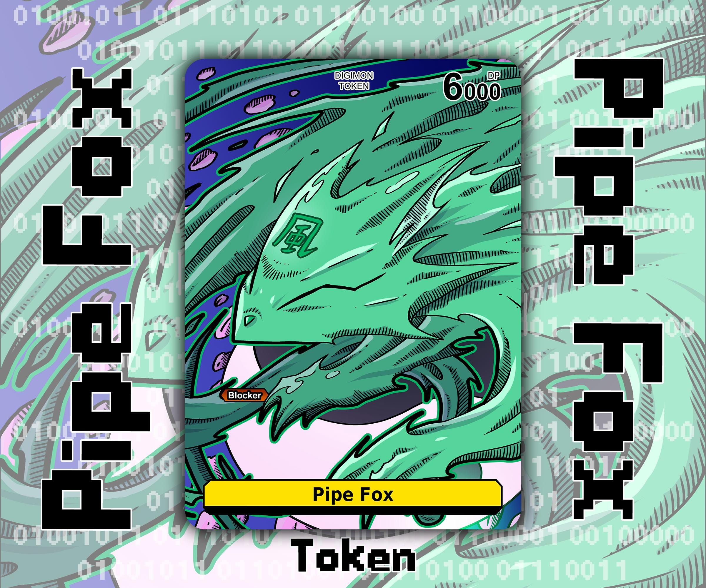 CLEARANCE Pipe Fox Token - Digimon Card Game Yellow - Sakuyamon X