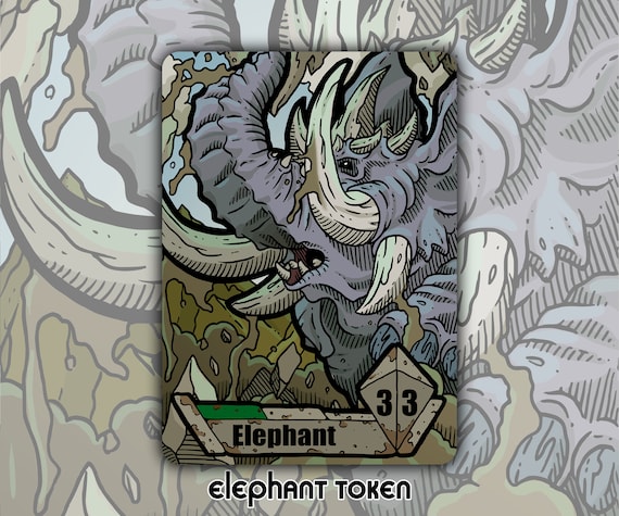 MTG 10周年 象トークン ( elephant token ) Elephant Token} | Duel