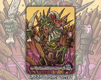 Goblin Rogue - Custom Token for Magic the Gathering 1/1 Black Lorwyn