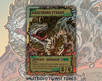 Cópia do Tirano Nascido na Arca - Ficha Personalizada para Foras da Lei Verdes de Magic: The Gathering