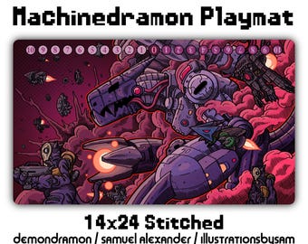 ディアボロモン プレイマット - 14x24 デジモンカードゲーム DCG