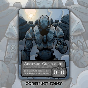Ficha de construcción: juego de cartas de juego de mesa de fantasía Magic the Gathering personalizado y modificado, coleccionable, MH2, Modern Horizons, artefacto Urza