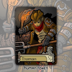 Human - Custom Token for Magic the Gathering