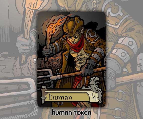 mtg human token cards Print Commander Masters Tokens Type Human Token [Ravnica Allegiance Tokens]