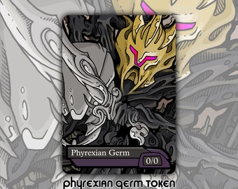 Phyrexian Germ Token - Custom Altered MTG Magic the Gathering Fantasy Board Game Card Gaming Set Collectible MH2 Modern Kaldra