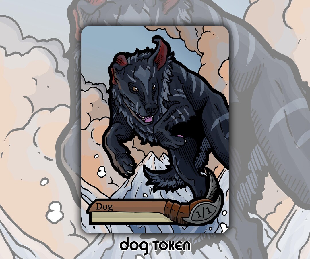Dog - Custom Token for Magic the Gathering Rin Seri - Etsy