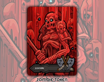 CLEARANCE Zombie - Custom Token for Magic the Gathering Godmachine Titan