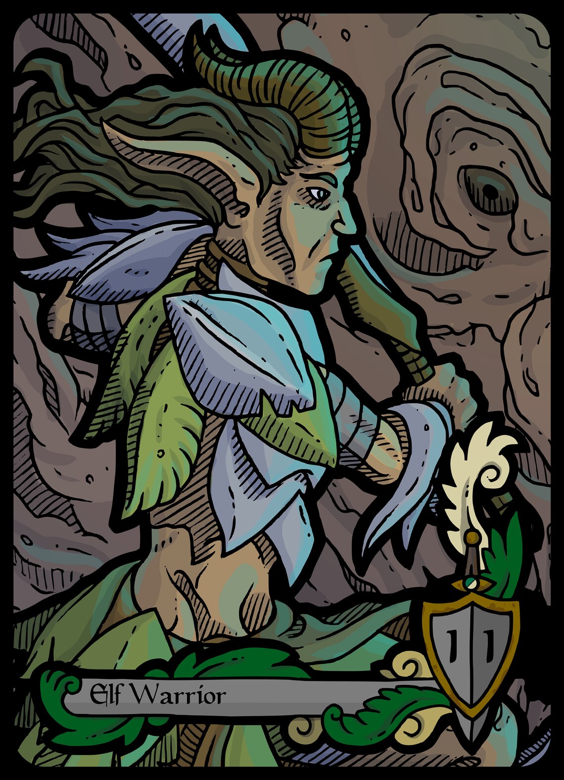 Elf Warrior Token Custom Altered MTG Magic the Gathering | Etsy
