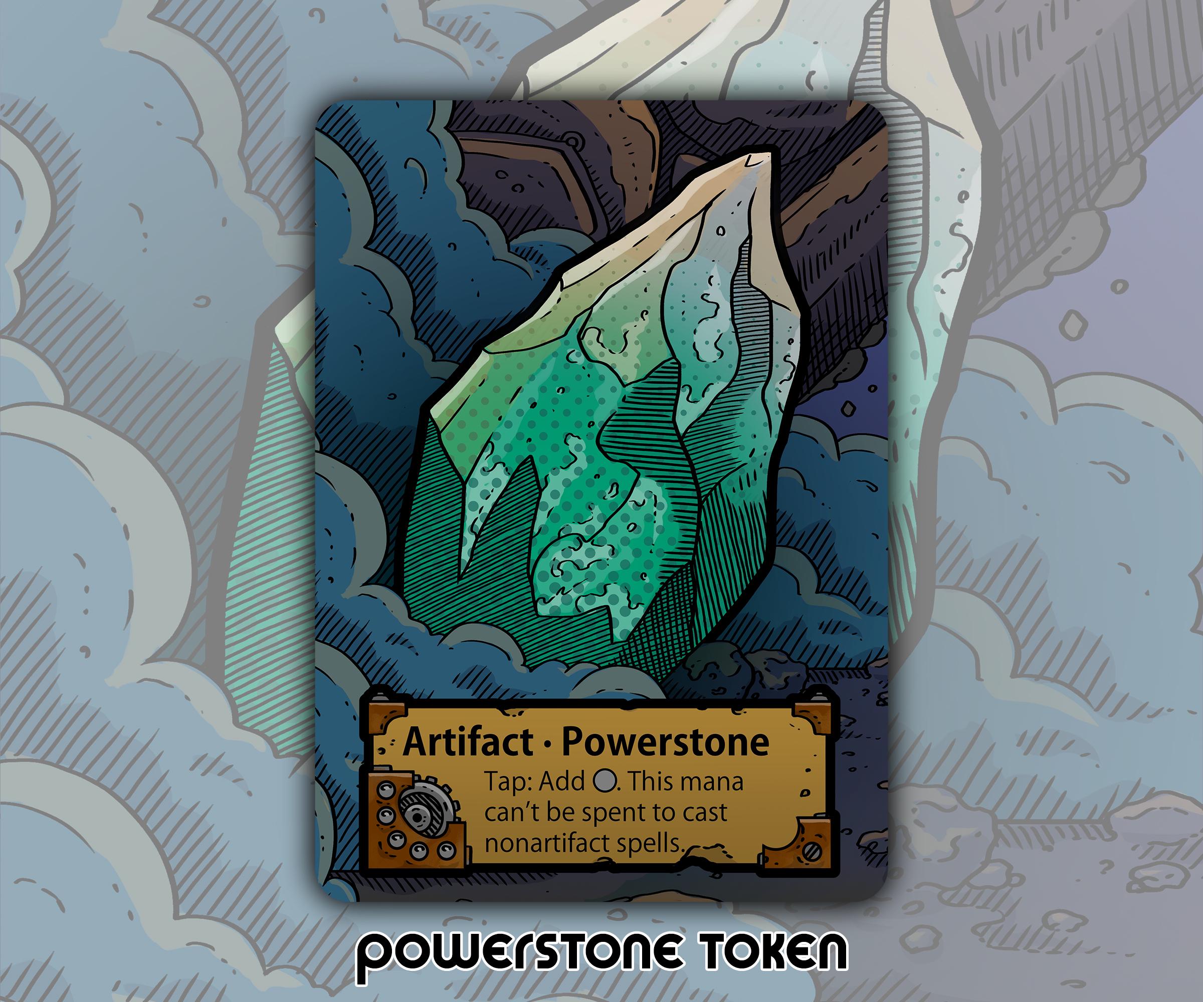 mtg powerstone token cards Stainless Steel Powerstone Token - Metal MTG Tokens