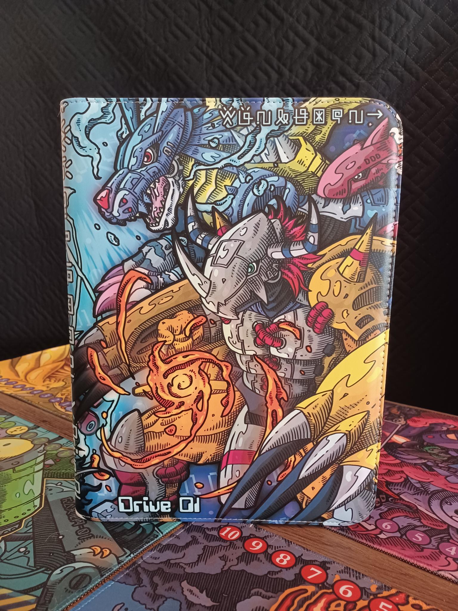 Digimon Binder - Drive 01 - 9-pocket Zippered Card Game DCG Storage - New  Evolution Ultimate Power Union Impact - Greymon Garurumon - Etsy