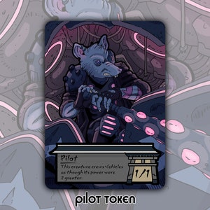 CLEARANCE Pilot Token - Custom Altered MTG Magic the Gathering Fantasy Board Game Card Gaming Set Collectible Kamigawa Neon DnD Shorikai