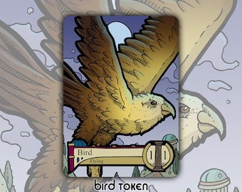 Bird - Custom Copy Token for Magic the Gathering White 1/1 Theros