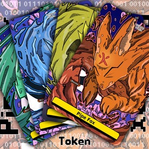 4 Pipe Fox Token - Digimon Kartenspiel Gelb - Sakuyamon X Taomon Kyubimon Renamon Blocker - Special Version 2.5 Xros Evolution Ketten