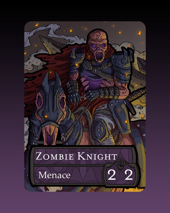 Custom Mtg Knight Token