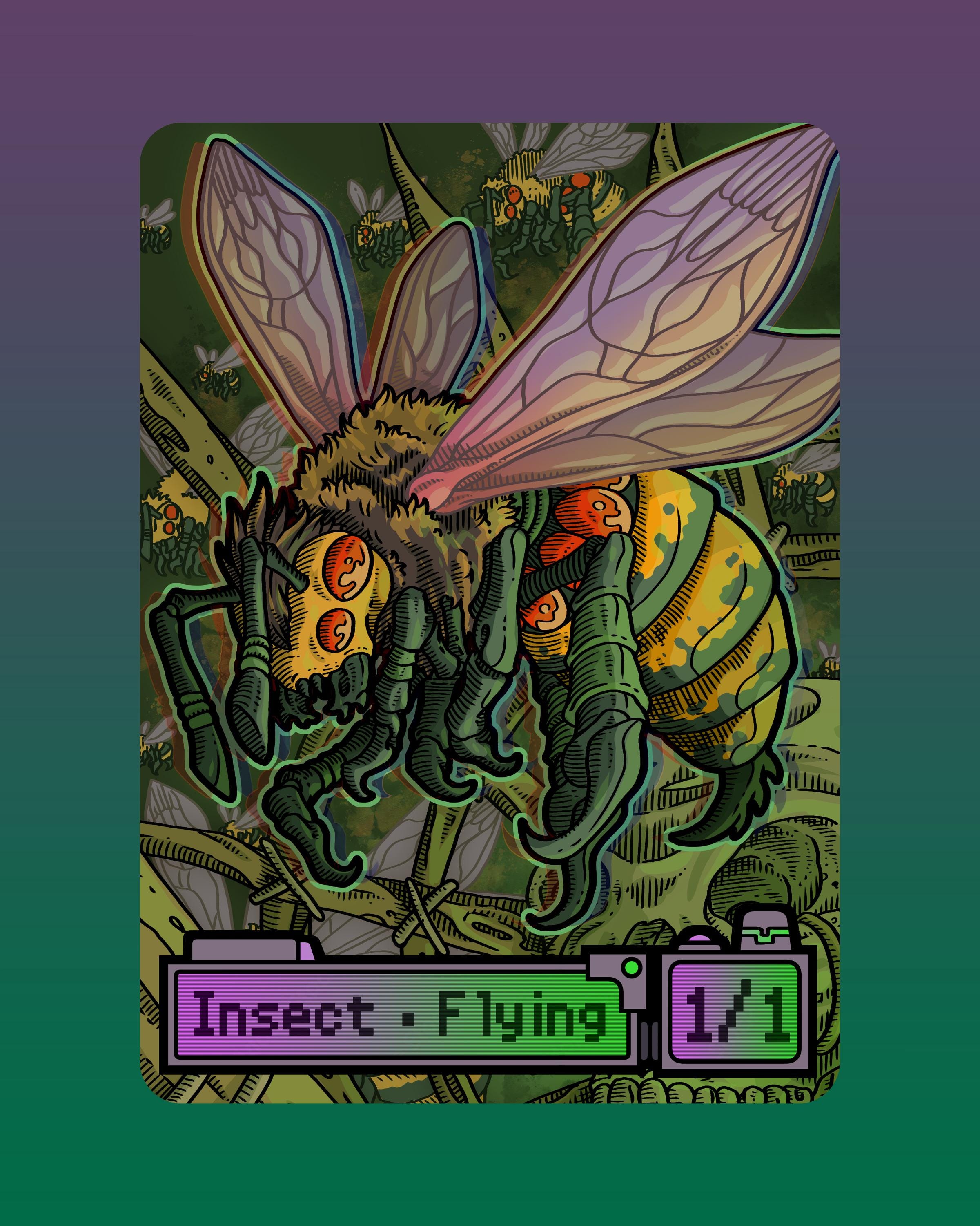 Insect Token - Custom Altered MTG Magic Gathering Fantasy Board Game ...
