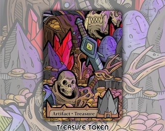 Treasure - Custom Token for Magic the Gathering Artifact Ikoria