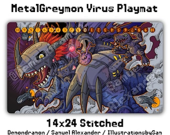 クリアランス サクヤモン プレイマット - 14x24 デジモンカードゲーム