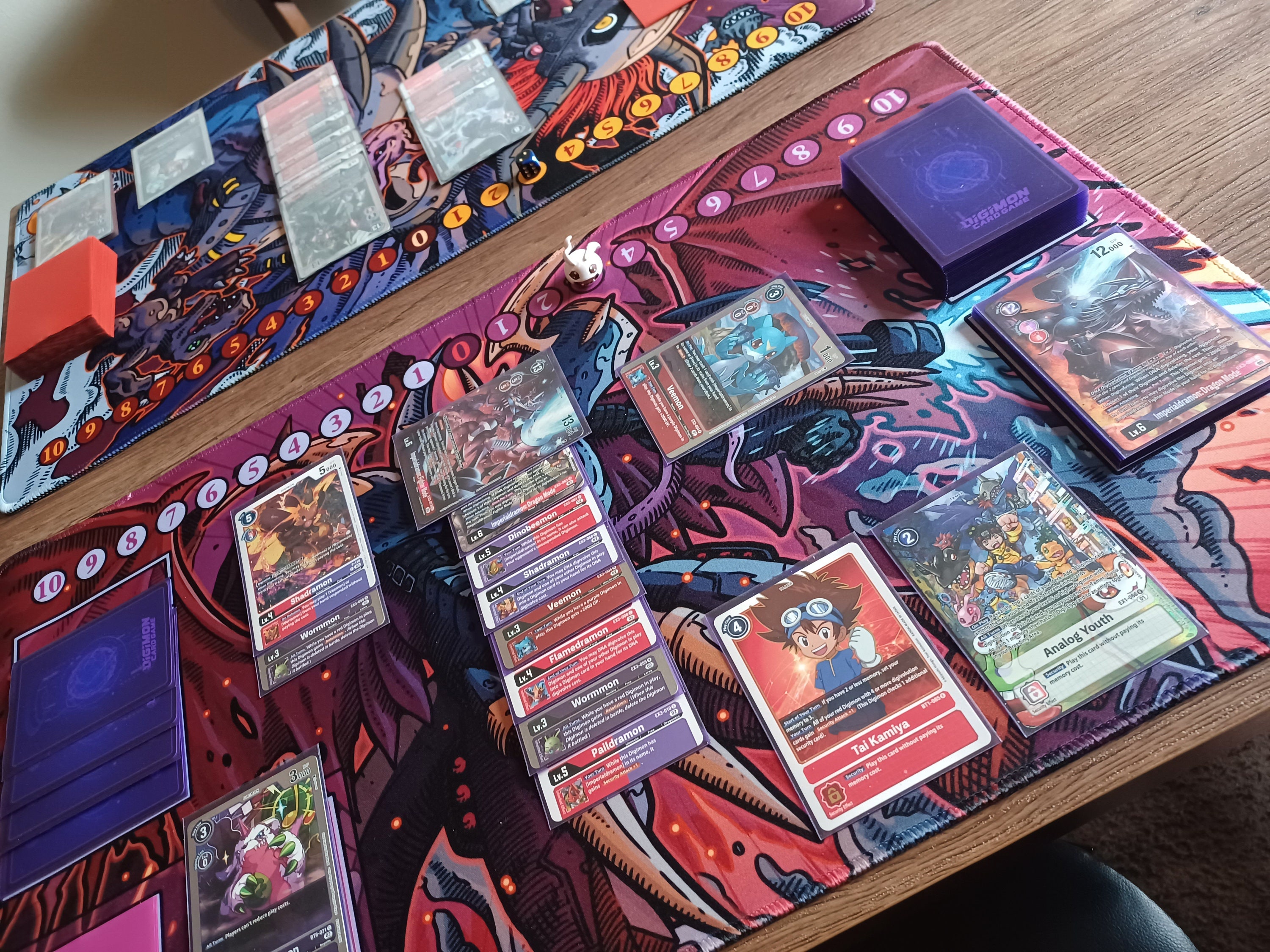 インペリアルドラモン プレイマット - 14x24 デジモンカードゲーム DCG