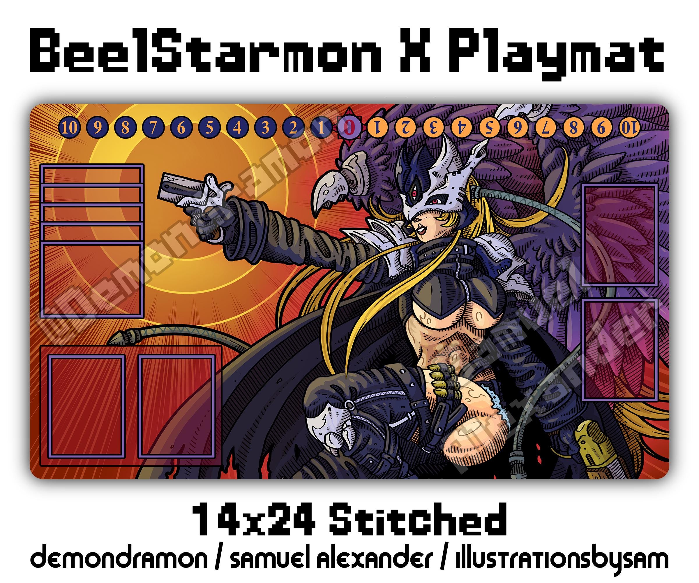 CLEARANCE Beelstarmon X Antibody Playmat 14x24 Digimon Card Game