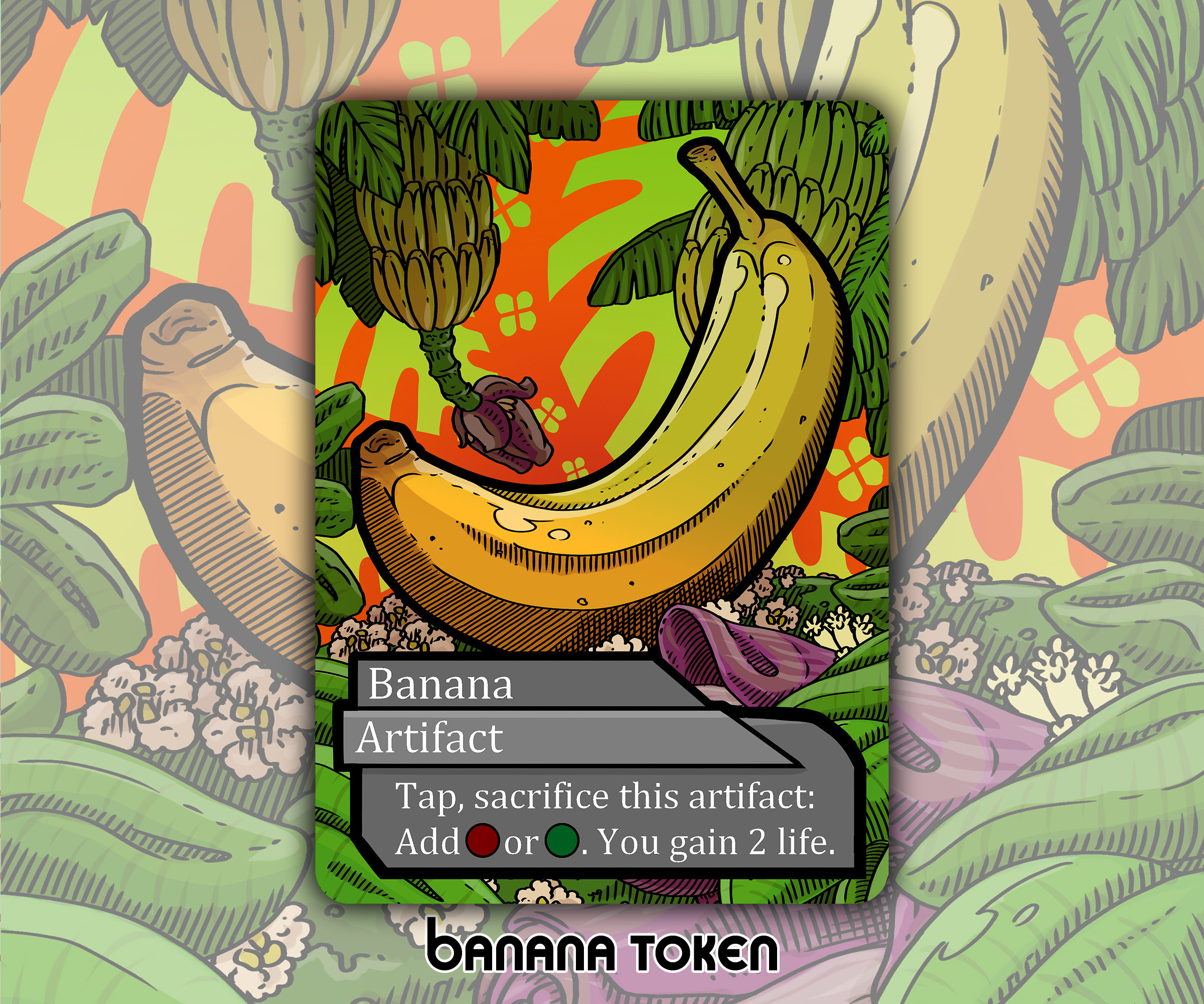 Banana - Custom Token for Magic the Gathering - Etsy