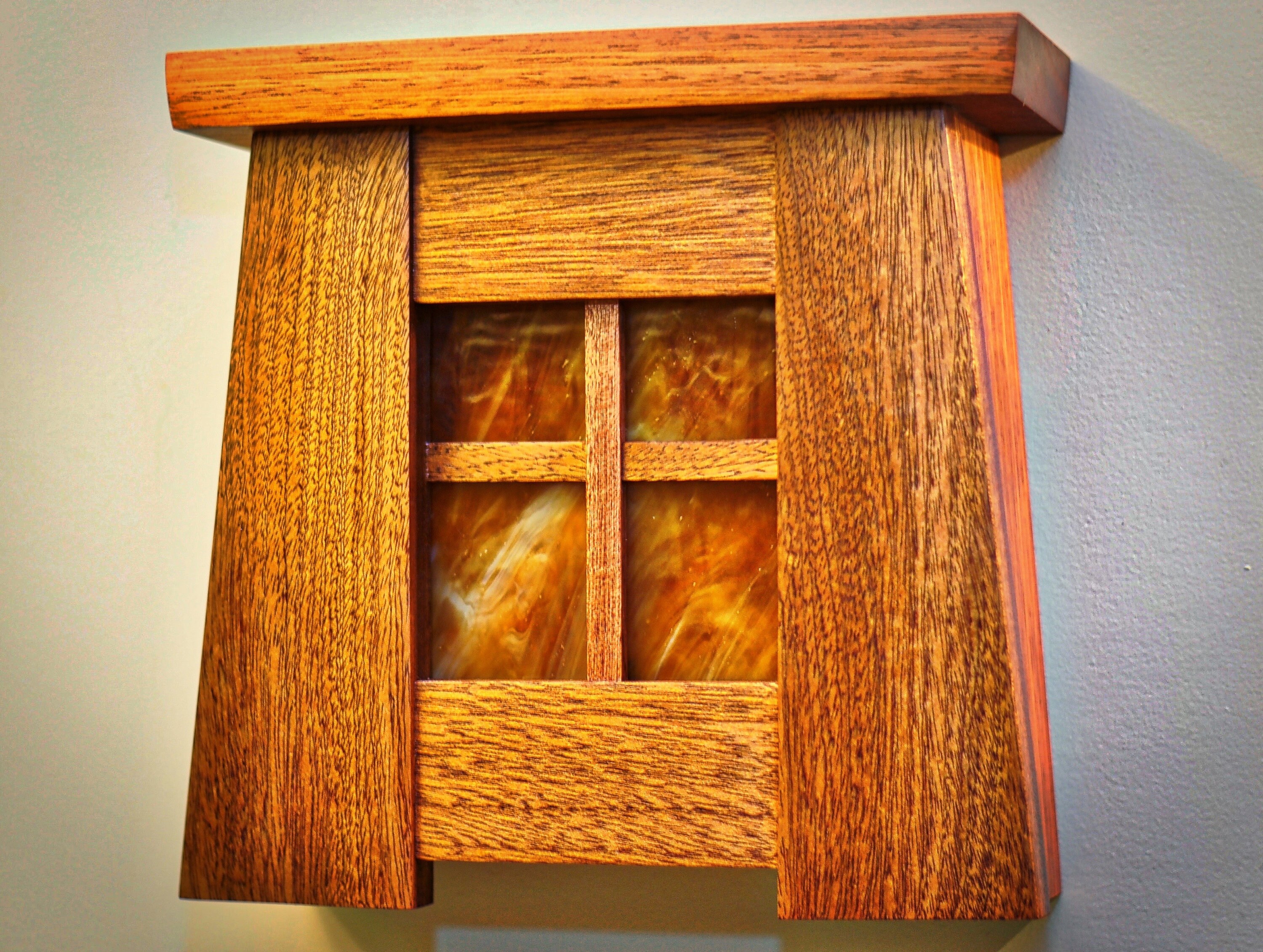 Arts and Crafts Style Doorbell Cover Made With Mahogany Etsy