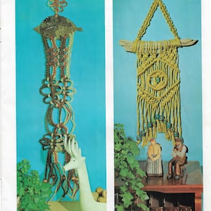 13 Vintage Macrame Patterns 70's Macrame Pattern Macrame Planter Macrame Hanging How to Macrame Easy DIY Macrame Kit Macrame Knots image 4