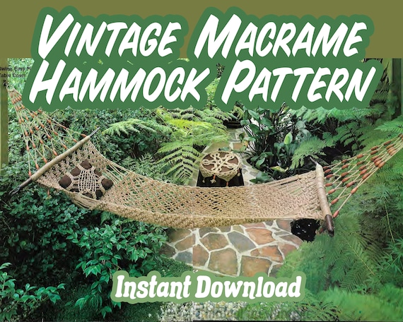 Vintage Hammock Pattern PDF Download DIY Hammock - Etsy