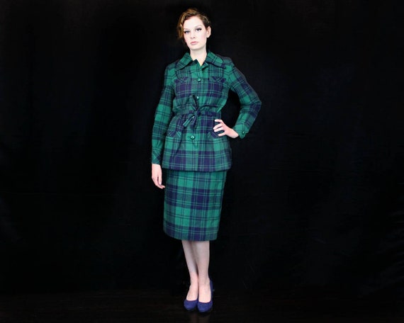 1960s Vintage Valentino Wool Suit Size M - 1960s V