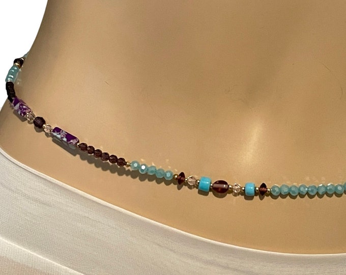 Passion Waist Beads | Amythst Waist beads |  Turquoise Waist Beads | Crystal Waist Beads | Gold Waist Bead | Natural African Waist Beads