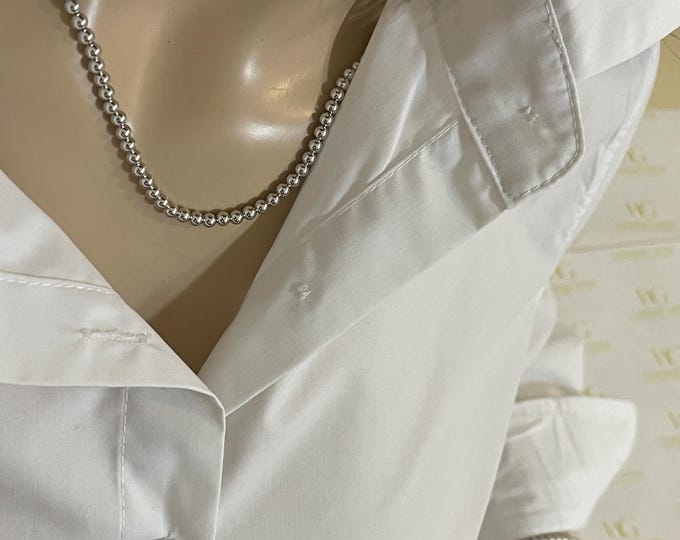 The Signature 2pc Set 14k Solid Gold Beaded Sphere Necklace and Bracelet | Unisex Heirloom Set