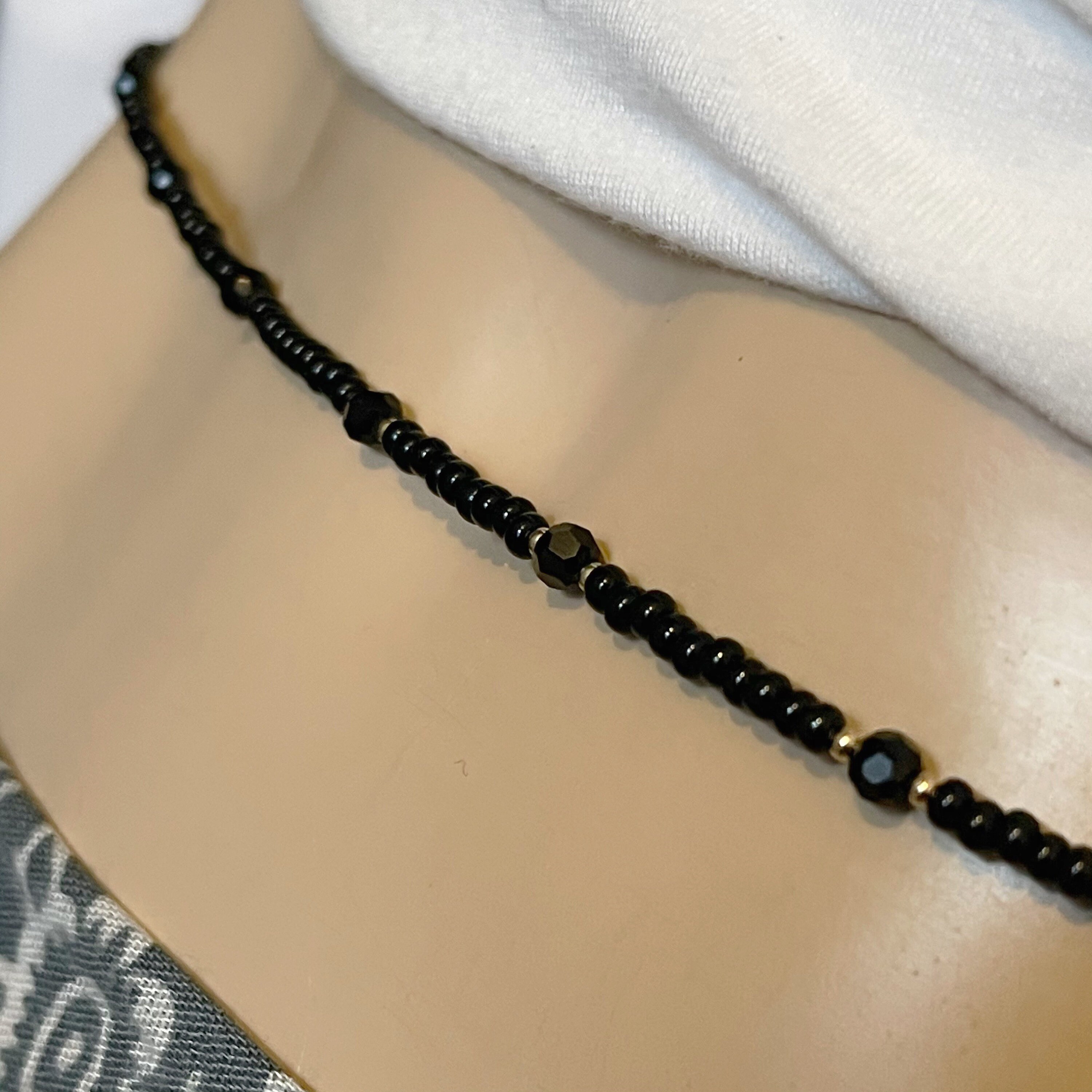 black and gold waist beads