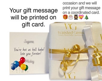 Gift Wrapping | Upgraded Gift Card Message Insert READ BEFORE PURCHASING!!!!