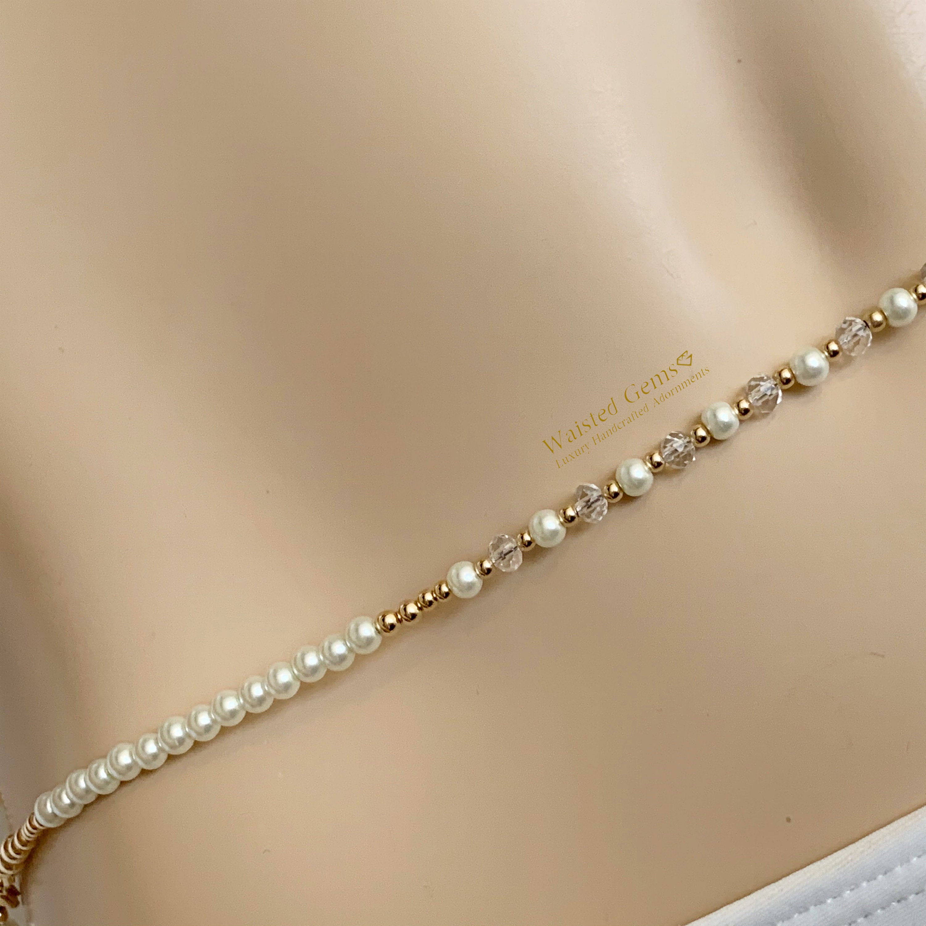 pearl waist beads