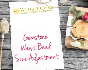 Gemstone Waist Beads Size Adjustment