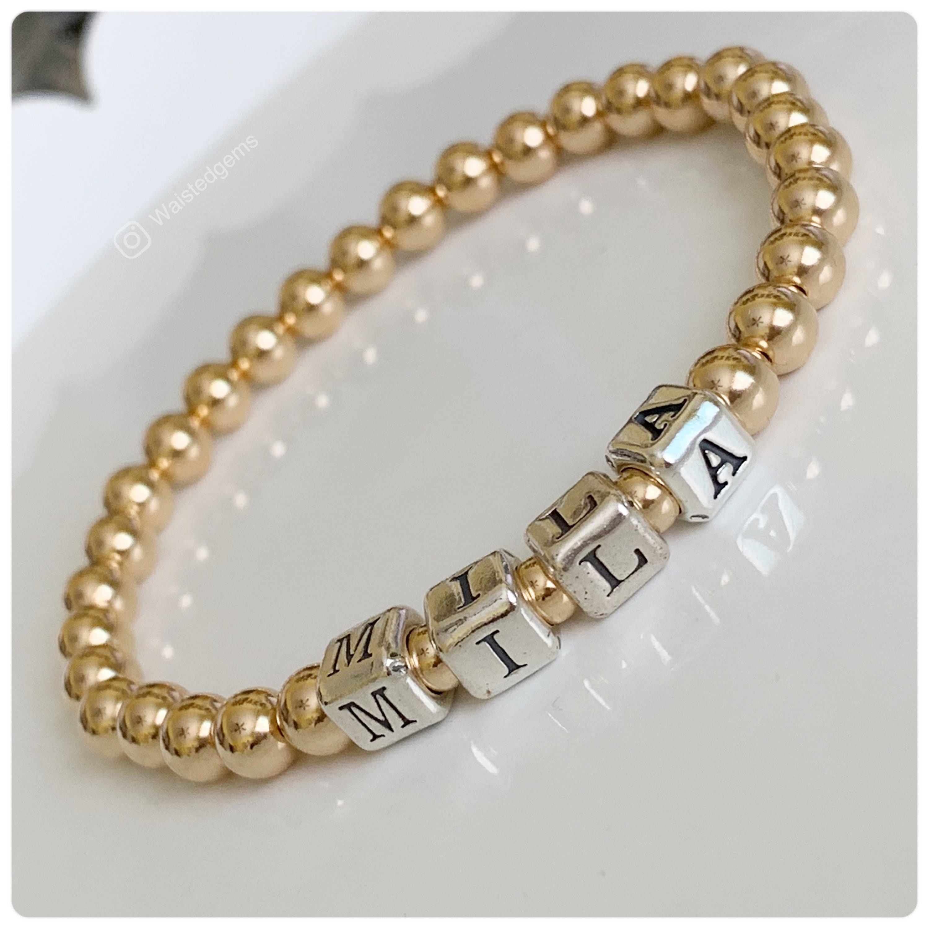 custom name bracelets cheap