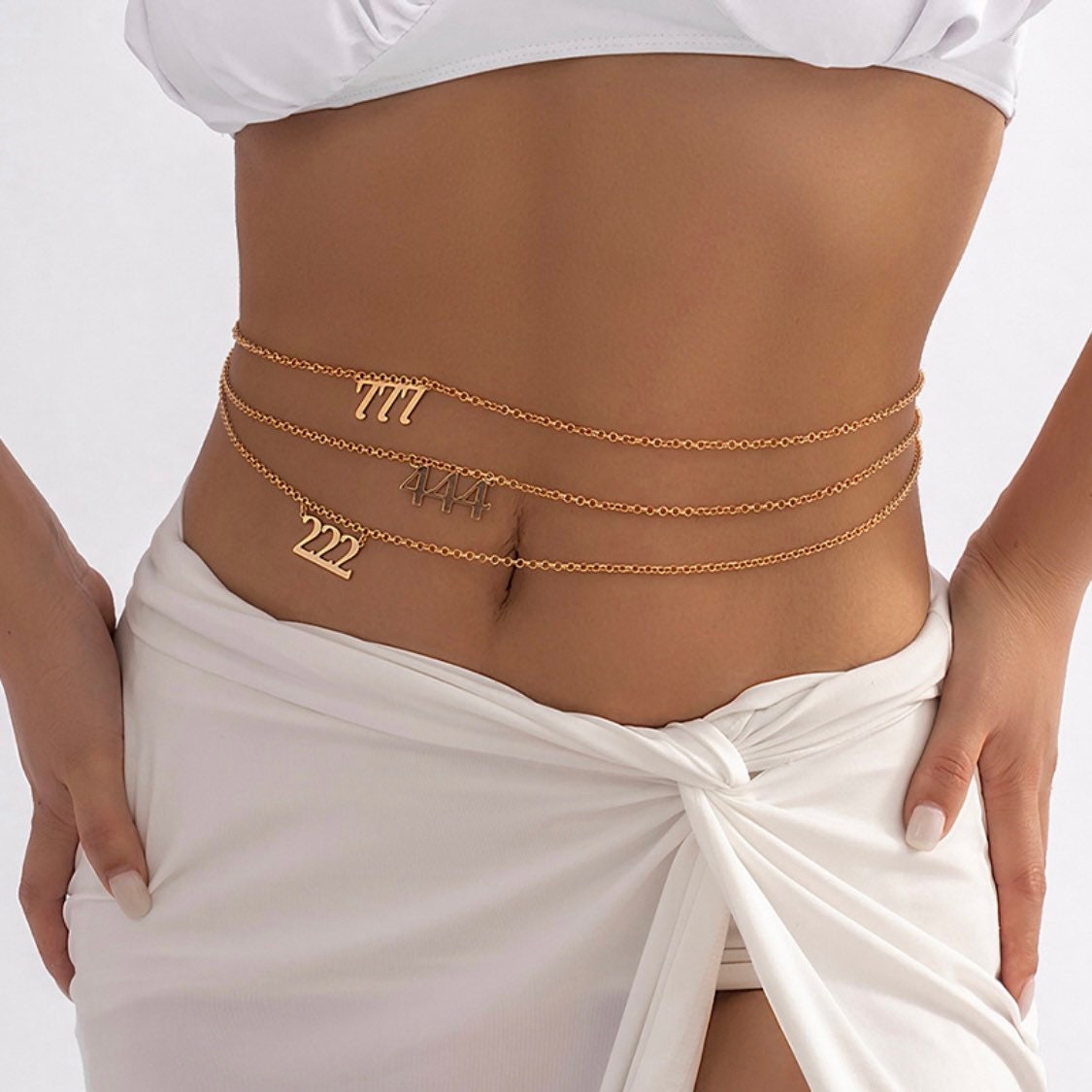 18K Gold Plated Stainless Angel Waist 