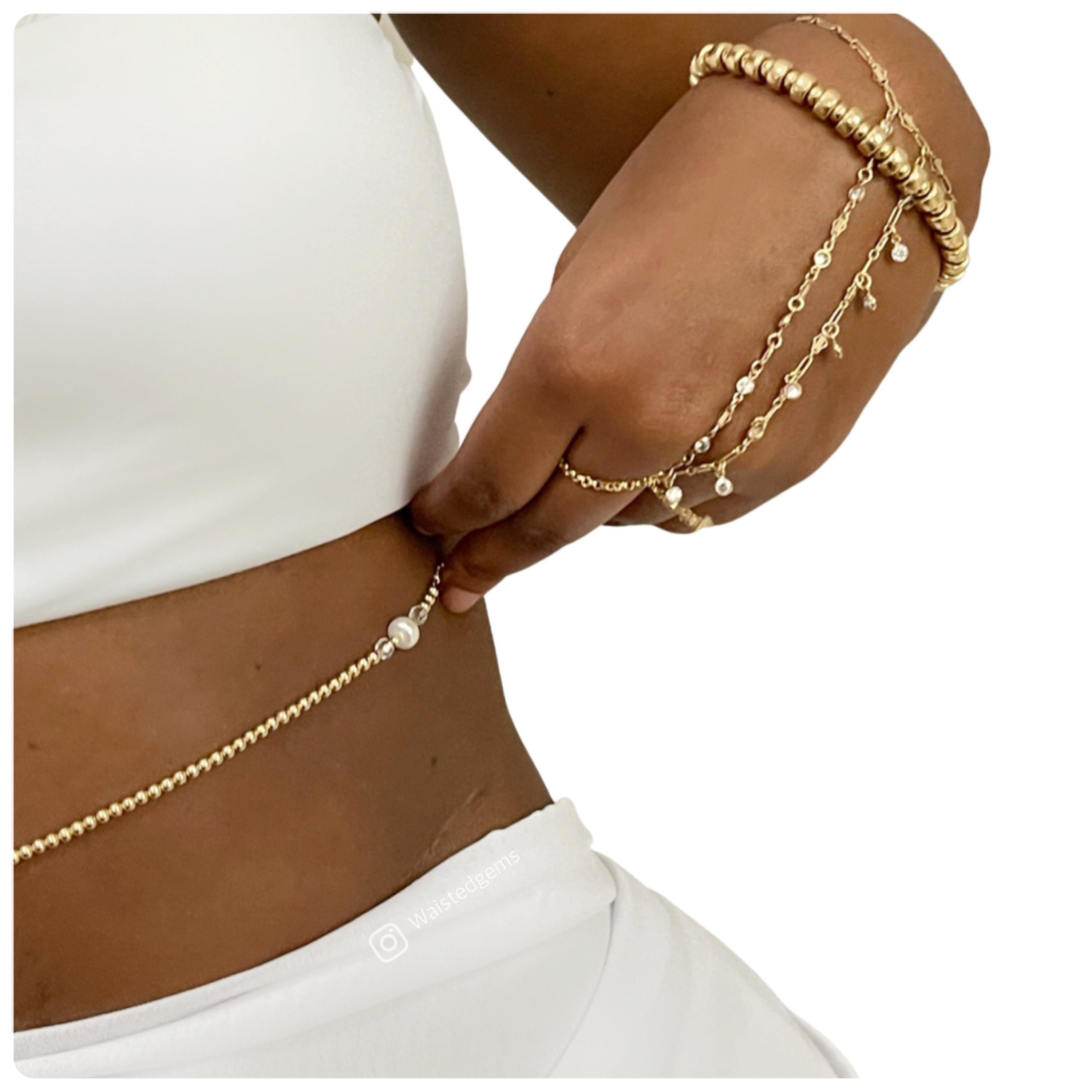 14k gold waist beads sales