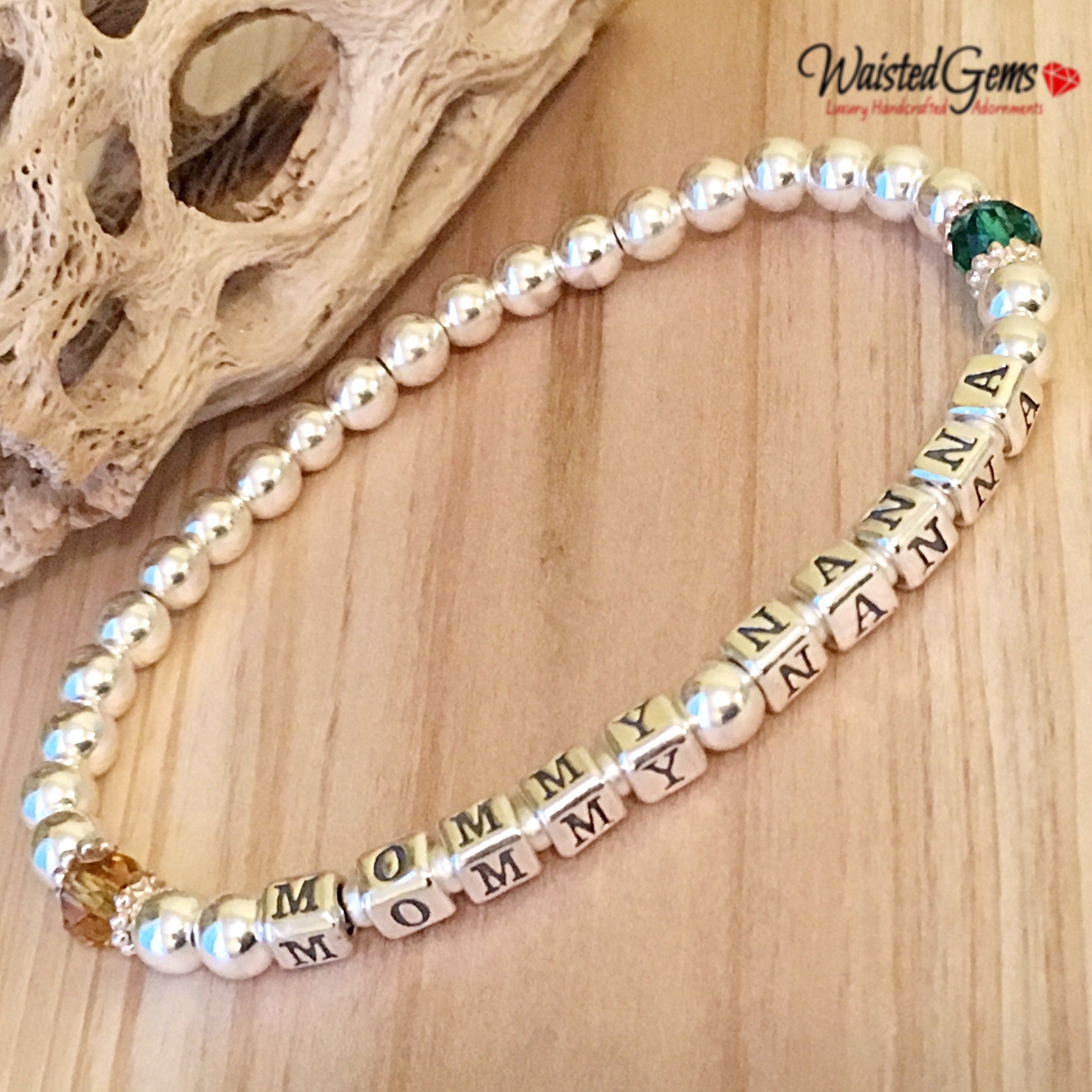 Mothers Day Bracelet Sterling Silver Grand Mothers Bracelet Name Mothers Day Bracelet Sterling Silver Grand Mothers Bracelet Name
