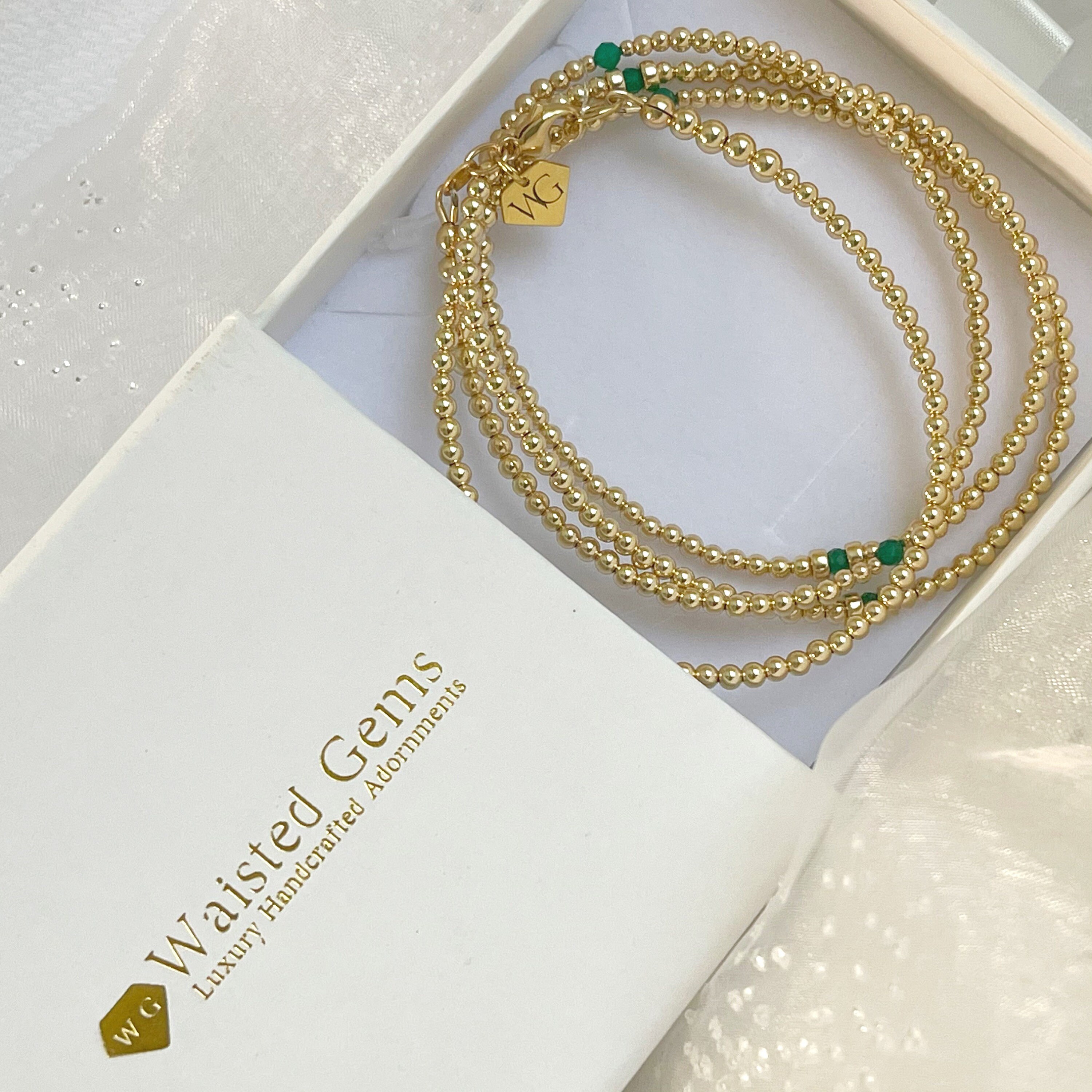 Sureio 8 Pcs African Waist Beads For Women 70 Inch Plus Size