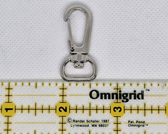 New Set of .5" Light Duty Chrome Silver Colored Nickel Alloy Clip Lobster Clasp Bag Making Hardware Stateside 12mm 1/2"