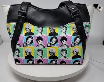 Handmade Character Black & White Pastel Hand Crafted Vinyl Hiraeth Handbag