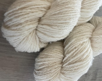 Hand Spun Undyed Cormo/ Rambouillet Wool Yarn