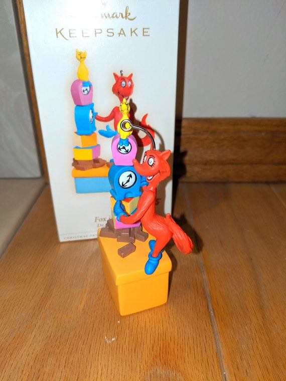 1 Hallmark Keepsake Ornaments. New In Box. Dr. Seuss Fox In Socks Ornaments Il_570xn