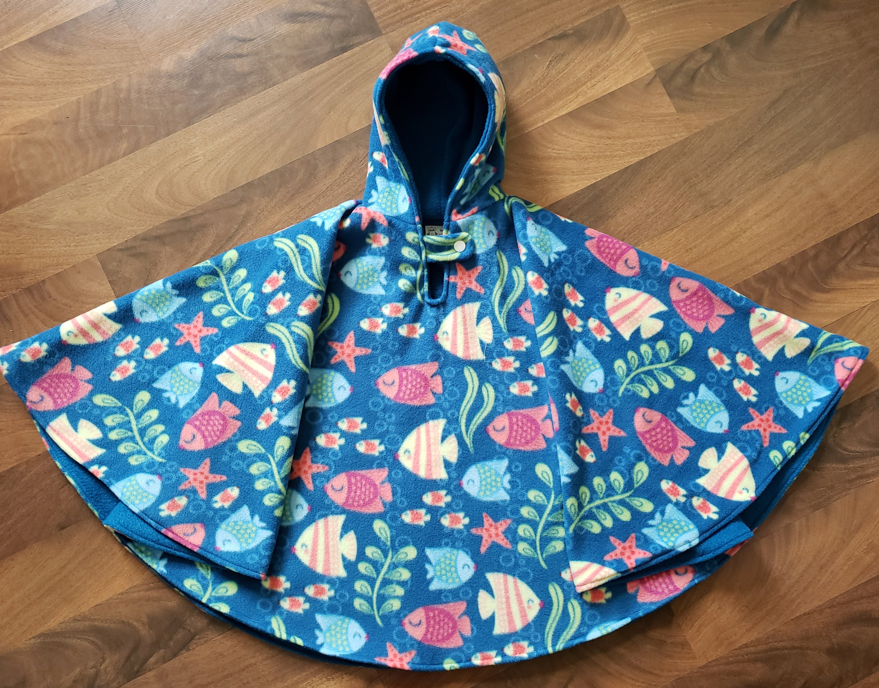 2T-5T Car Seat Poncho Fish FREE SHIPPING | Etsy