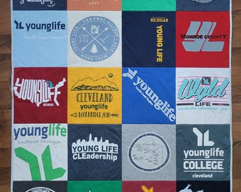 Custom Basic T-Shirt Keepsake Quilt~ Personalized
