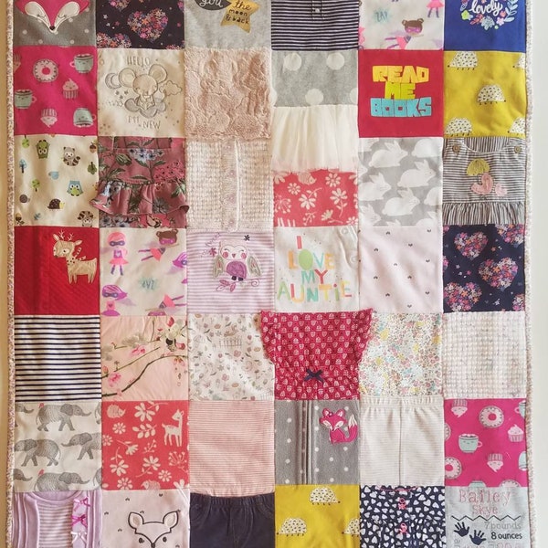 Keepsake Baby Clothes Quilt ~ FREE Shipping