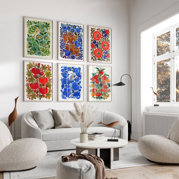 Set of 6 Traditional Ukrainian Pysanky Wooden Easter Eggs 2.25 Inc AEVVV Traditional Ukrainian Nesting Dolls Set 6 pcs - Matryoshka