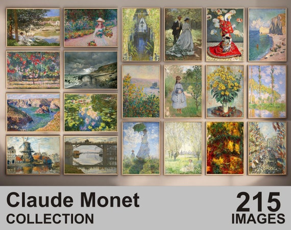 Set of 215 Claude Monet Printable Wall Art Monet Gallery - Etsy