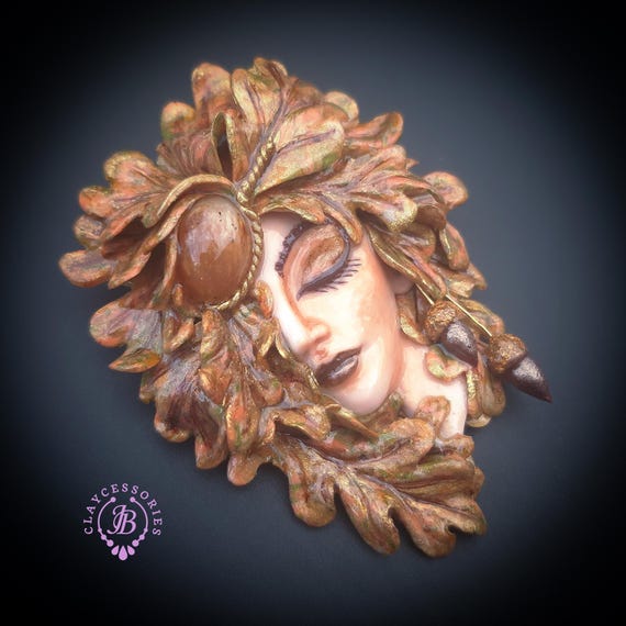 Leafy Goddess Brooch